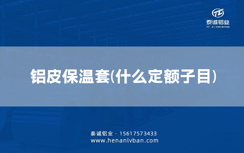 鋁皮保溫套(什么定額子目)(圖1) 鋁皮保溫套(什么定額子目)(圖1)